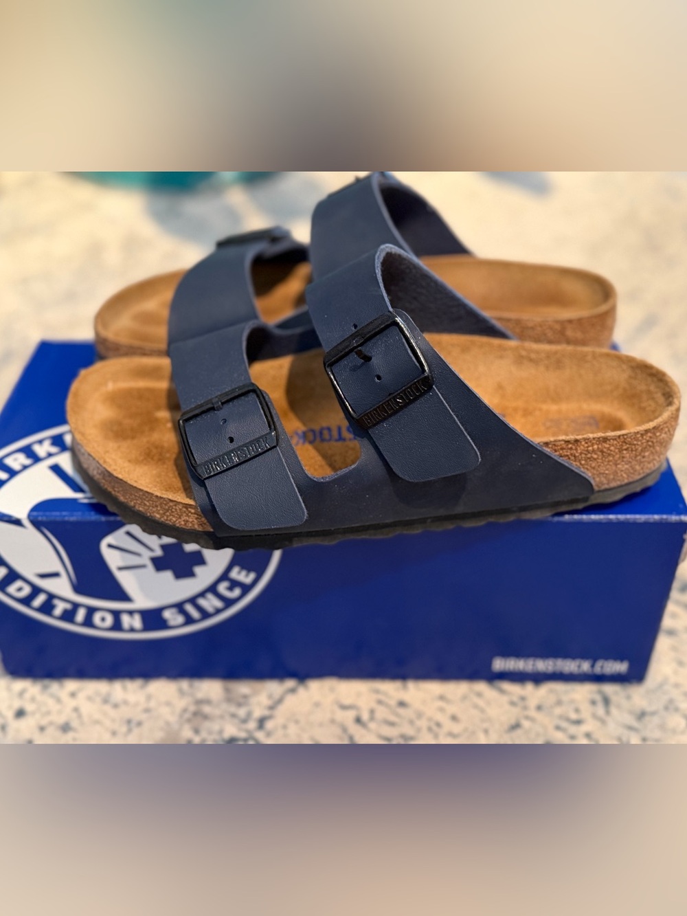 Birkenstocks - Arizona BirkoFlor sandals